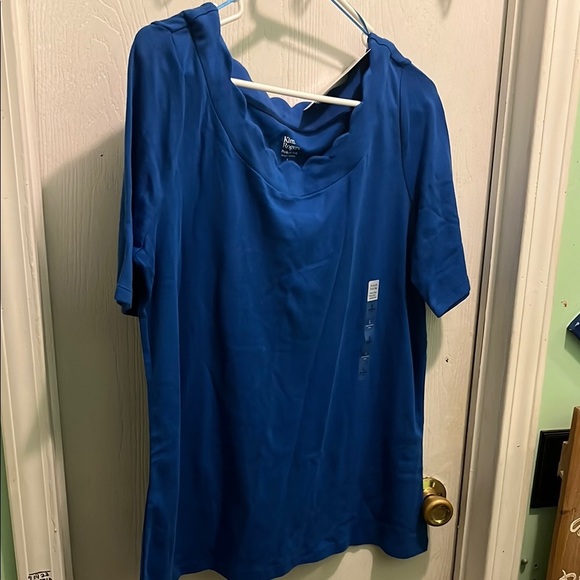 Kim Rogers Blue Blouse - Picture 1 of 5